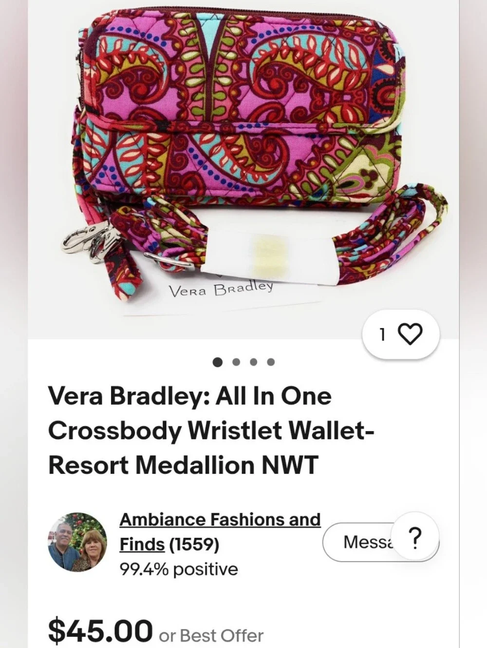 Vera Bradley Wristlet